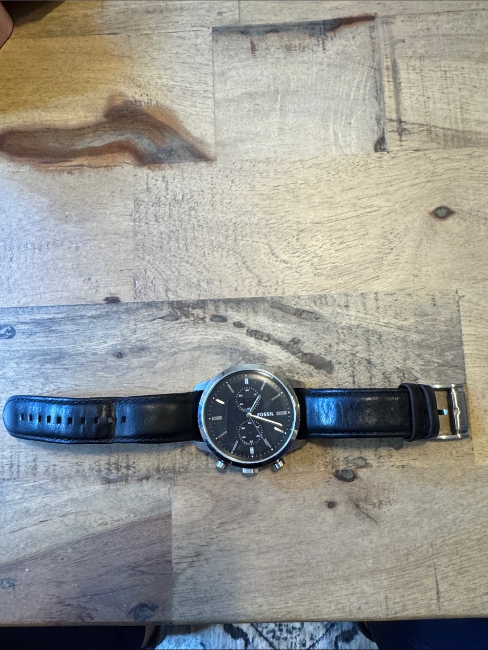 Men's Fossil watch - leather band